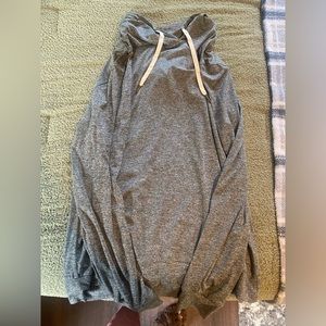 EUC Zyia Gray Banded Downtime Hoodie